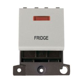 Click MD023WH-FD MiniGrid Click White Ingot 20A Twin Width 2 Pole Neon FRIDGE Switch Module image