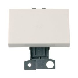 Click MD038PW MiniGrid Polar White 10AX Intermediate Paddle Switch Module image