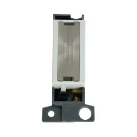 Click MD047WHBS MiniGrid Brushed Steel Ingot 13A Fused Spur Module - White Insert image