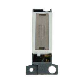 Click MD047WHSS MiniGrid Stainless Steel Ingot 13A Fused Spur Module - White Insert image