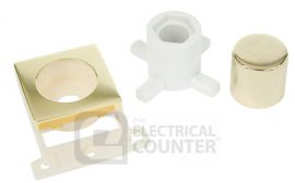 Click MD150BR MiniGrid Polished Brass Dimmer Module Mounting Kit Module