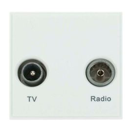 Click MM420WH New Media Polar White Diplexed TV Radio Module image