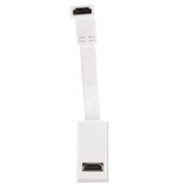 Click MM501WH New Media Polar White HDMI V2.0 Module With Fly-Lead
