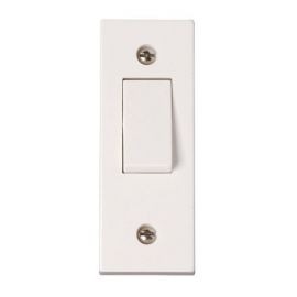 Click PRW171 Polar White 1 Gang 10AX 2 Way Architrave Switch image