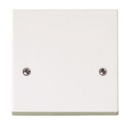Click PRW215 Polar White 1 Gang 45A Cooker Connection Plate image