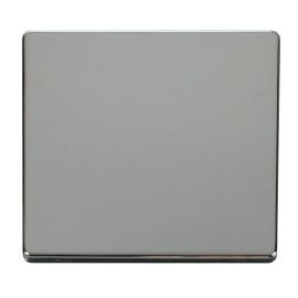 Click SCP060CH Definity Polished Chrome Screwless 1 Gang Blank Cover Plate image