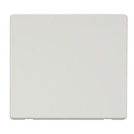 Click SCP060MW Definity Metal White Screwless 1 Gang Blank Cover Plate image