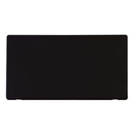 Click SCP061MB Definity Metal Black Screwless 2 Gang Blank Cover Plate image