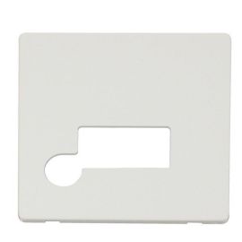 Click SCP150MW Matt White Definity Screwless 13A Flex Outlet Fused Spur Unit Cover Plate image