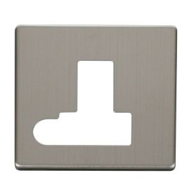 Click SCP151SS Stainless Steel Definity Screwless 13A Flex Outlet Switched Fused Spur Unit Cover Plate image