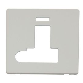 Click SCP152PW Polar White Definity Screwless 13A Flex Outlet Neon Switched Fused Spur Unit Cover Plate
