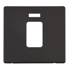 Click SCP201BK Matt Black Definity Screwless 45A Neon Switch Cover Plate image