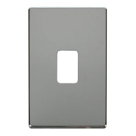 Click SCP202CH Polished Chrome Definity Screwless 45A Vertical Switch Cover Plate image
