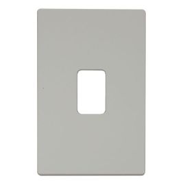 Click SCP202PW Polar White Definity Screwless 45A Vertical Switch Cover Plate