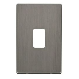 Click SCP202SS Stainless Steel Definity Screwless 45A Vertical Switch Cover Plate image