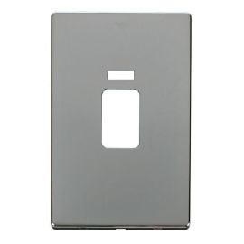 Click SCP203CH Polished Chrome Definity Screwless 45A Neon Vertical Switch Cover Plate image