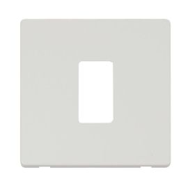 Click SCP20401MW GridPro Metal White Screwless 1 Gang Definity Front Plate image
