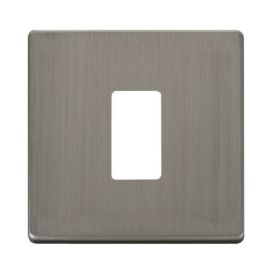Click SCP20401SS GridPro Stainless Steel Screwless 1 Gang Definity Front Plate image