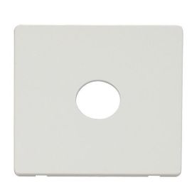 Click SCP221MW Matt White Definity Screwless 1 Gang Toggle Switch Cover Plate image