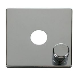 Click SCP241CH Polished Chrome Definity Screwless 1 Gang Dimmer Switch Cover Plate image