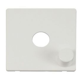 Click SCP241MW Matt White Definity Screwless 1 Gang Dimmer Switch Cover Plate image