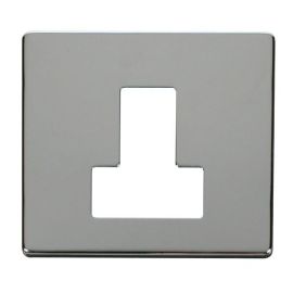 Click SCP251CH Polished Chrome Definity Screwless 13A Switched Fused Spur Unit Cover Plate image