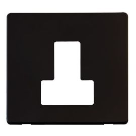 Click SCP251MB Definity Metal Black Screwless 13A Switched Fused Spur Unit Cover Plate image