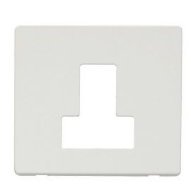 Click SCP251MW Matt White Definity Screwless 13A Switched Fused Spur Unit Cover Plate image