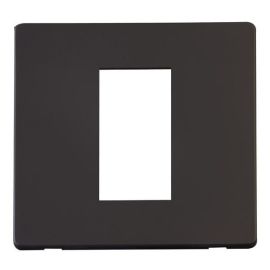 Click SCP310BK New Media Black 1 Gang 1 Aperture Definity Cover Plate  image