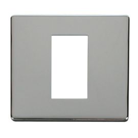 Click SCP310CH New Media Polished Chrome 1 Gang 1 Aperture Definity Cover Plate  image