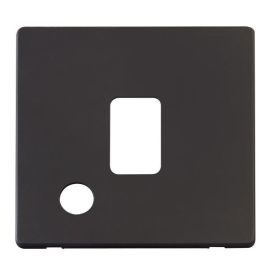 Click SCP322BK Matt Black Definity Screwless 1 Gang 20A Flex Outlet Switch Cover Plate image