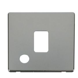 Click SCP322CH Polished Chrome Definity Screwless 1 Gang 20A Flex Outlet Switch Cover Plate image