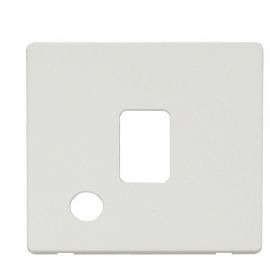 Click SCP322MW Matt White Definity Screwless 1 Gang 20A Flex Outlet Switch Cover Plate image