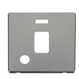 Click SCP323CH Polished Chrome Definity Screwless 1 Gang 20A Flex Outlet Neon Switch Cover Plate image
