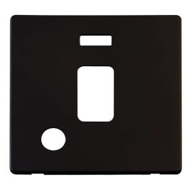 Click SCP323MB Definity Metal Black Screwless 20A 2 Pole Flex Outlet Neon Switch Cover Plate image