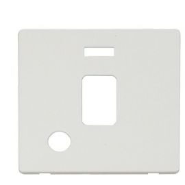Click SCP323MW Matt White Definity Screwless 1 Gang 20A Flex Outlet Neon Switch Cover Plate image