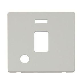 Click SCP323PW Polar White Definity Screwless 1 Gang 20A Flex Outlet Neon Switch Cover Plate image