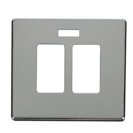 Click SCP324CH Polished Chrome Definity Screwless Sink or Bath Switch Cover Plate image