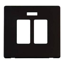 Click SCP324MB Definity Metal Black Screwless 20A Neon Sink or Bath Switch Cover Plate image