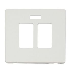 Click SCP324MW Matt White Definity Screwless Sink or Bath Switch Cover Plate image
