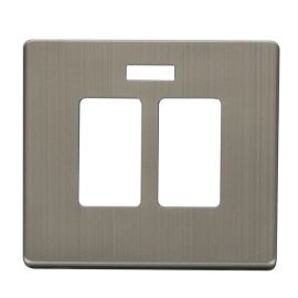 Click SCP324SS Stainless Steel Definity Screwless Sink or Bath Switch Cover Plate image