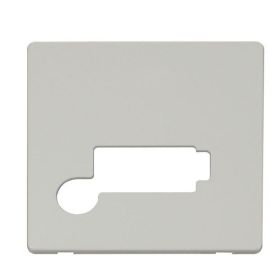 Click SCP350PW Polar White Definity Screwless 13A Flex Outlet Lockable Fused Spur Unit Cover Plate image