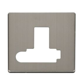 Click SCP351SS Stainless Steel Definity Screwless 13A Flex Outlet Lockable Switched Fused Spur Unit Cover Plate image