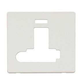 Click SCP352MW Matt White Definity Screwless 13A Flex Outlet Neon Lockable Switched Fused Spur Unit Cover Plate image