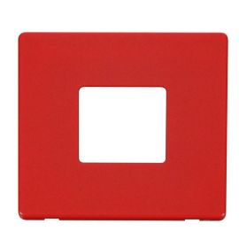 Click SCP402RD Red Definity Screwless 1 Gang 2 Aperture Cover Plate image