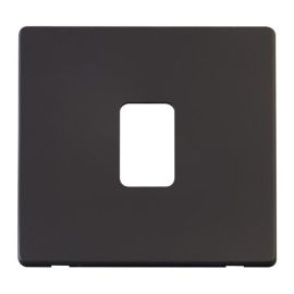 Click SCP422BK Matt Black Definity Screwless 1 Gang 20A Switch Cover Plate image