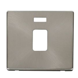 Click SCP423BS Brushed Steel Definity Screwless 1 Gang 20A Neon Switch Cover Plate image