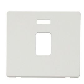 Click SCP423MW Matt White Definity Screwless 1 Gang 20A Neon Switch Cover Plate image
