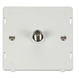 Click SIN156PW White Definity Non-Isolated 1 Gang Satellite Outlet Insert  - White Insert image