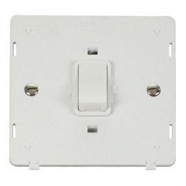 Click SIN622PW White Definity 20A 2 Pole Plate Switch Insert - White Insert image